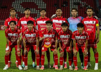 KESEBELASAN utama KDN FC ketika menentang Penang FC dalam aksi Liga Super, pada Jumaat lalu.- IHSAN PENANG FC.