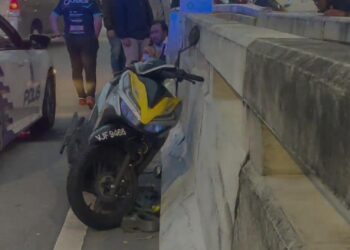 MANGSA dipercayai terlibat kemalangan sebelum hilang kawalan di Lebuh Raya DASH.