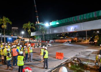 PROJEK Pakej Dua yang menghubungkan Bandar Baru Air Itam ke Lebuhraya Tun Dr Lim Chong Eu di Pulau Pinang sedang giat dijalankan ketika ini.