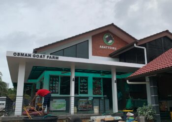 KEADAAN terkini sebuah ladang kambing di Kangkar Tebrau, Johor Bahru, Johor selepas terjejas dengan kejadian banjir.