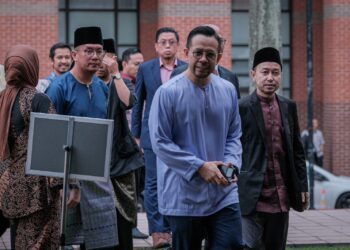 STEVEN Sim ketika hadir pada Majlis Perhimpunan Bulanan KESUMA di Kompleks Setia Perkasa, Putrajaya. - UTUSAN/FAIZ ALIF ZUBIR