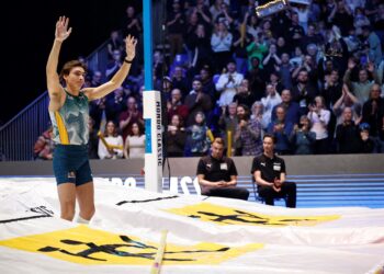 ANTARA peserta yang bakal beraksi Kejohanan Olahraga Dalam Dewan Dunia termasuk 11 juara bertahan individu, pemegang rekod dunia seperti Armand Duplantis, Devynne Charlton dan Grant Holloway serta 20 pemenang pingat Olimpik Paris 2024. - AFP