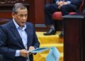 AMINUDDIN Harun pada Persidangan Pertama (Perasmian) Penggal Ketiga DUN Negeri Sembilan Yang Ke-15 di Seremban.