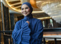 KUALA LUMPUR 24 FEBRUARI 2025 - Aina Abdul pada Pertunjukkan Fesyen Raya Amber Romantik 2025 di Hotel Majestic. / M.FIRDAUS M.JOHARI
