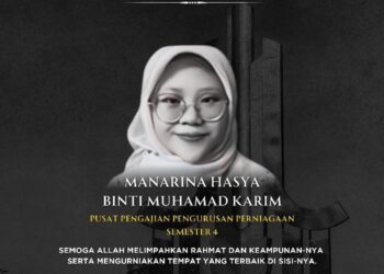 MANGSA meninggal dunia ketika menerima rawatan di HSB selepas cedera dilanggar bas dalam kejadian di UUM, Sintok.