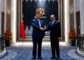 PERDANA Menteri Datuk Seri Anwar Ibrahim (kanan) mengadakan pertemuan dua hala dengan Presiden China Xi Jinping di Kompleks Seri Perdana kelmarin. - GAMBAR PEJABAT PERDANA MENTERI