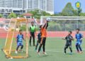ANTARA aksi perlawanan kejohanan bola sepak anjuran MPAJ