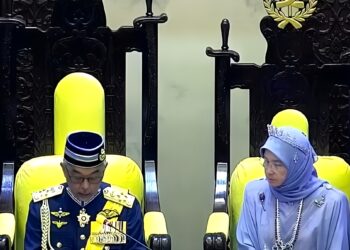 AL-SULTAN Abdullah Ri’ayatuddin Al-Mustafa Billah Shah bertitah pada Majlis Perasmian Istiadat Pembukaan Mesyuarat Pertama Penggal Keempat Dewan Undangan Negeri (DUN) Pahang ke-15 di Kuantan, Pahang.