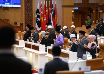 KEDUDUKAN ADUN di blok pembangkang pada Sidang DUN Perak hari ini. - UTUSAN