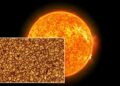 GAMBAR jarak dekat menunjukkan sejumlah bintik matahari berhampiran pusat atmosfera dalam matahari.- AGENSI