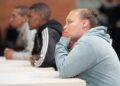 RACQUEL Kelly Smith semasa menghadiri perbicaraan di Saldanha Bay, Afrika Selatan. – AFP