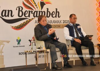 Abang Jo pada program Lan Berambeh Anak Sarawak 2025 Edisi UK. - FACEBOOK UKAS