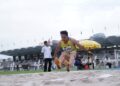 Andre Anura Anuar ketika beraksi di kejohanan Cahya Mata Super Series MA International Meet 2025 baru-baru ini.
