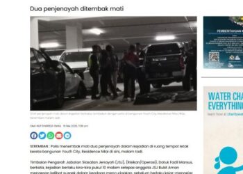 Keratan Utusan Online semalam.