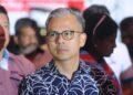 FAHMI Fadzil ditemui selepas menghadiri Grand Finale: Bersama Membina Parti Kita di Hotel KSL, Johor Bahru, Johor.