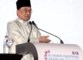 ANWAR Ibrahim berucap merasmikan Kongres Nasional Keadilan 2024/2025 di Pusat Konvensyen Antarabangsa Persada Johor, Johor Bahru.