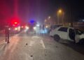 KEADAAN kenderaan dinaiki mangsa selepas terlibat kemalangan di Kilometer 44.2, Jalan Johor Bahru–Mersing, Kota Tinggi, malam tadi.