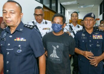 RUDI Zulkarnain Mat Radi didakwa di Mahkamah Majistret Teluk Intan, Perak, semalam. – UTUSAN/MUHAMAD NAZREEN SYAH MUSTHAFA