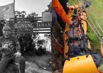SEORANG pendaki warga Malaysia dilaporkan terjatuh di laluan Torean, Gunung Rinjani di Pulau Lombok, Nusa Tenggara Barat sekitar 12 tengah hari, waktu tempatan, 3 Mei lalu.