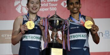 Pearly Tan-M. Thinaah menjuarai Kejohanan Badminton Terbuka Thailand .-AFP