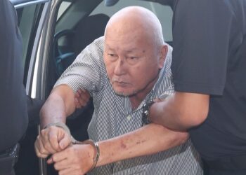 YEE Fatt Seong ketika dibawa ke Mahkamah Sesyen Butterworth, Pulau Pinang atas dakwaan membunuh seorang rakannya, bulan lepas.
