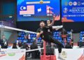 AKSI pemain Malaysia, Muhammad Noraizat Mohd Nordin ketika melawan pasukan Nepal pada acara Double dalam Kejohanan Sepak Takraw Piala Asia ASTAF 2025 di Stadium Titiwangsa, tahun lalu.-UTUSAN/SYAKIR RADIN