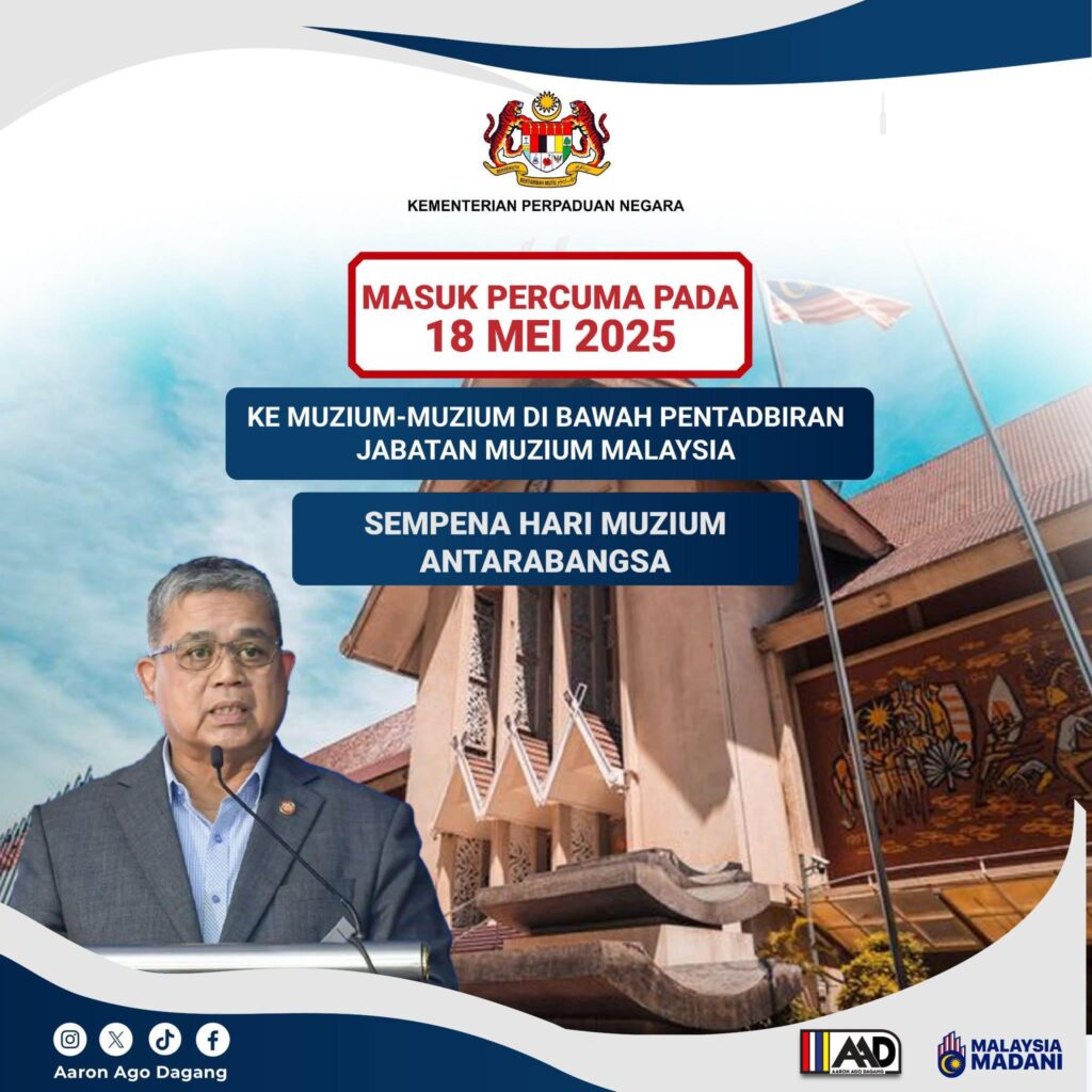 19 muzium dibuka percuma pada 18 Mei ini