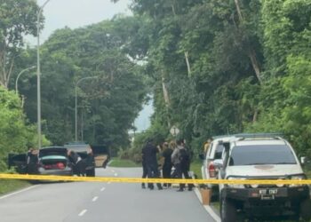 LOKASI kejadian seorang penjenayah lelaki warga tempatan maut dalam kejadian berbalas tembakan dengan pihak polis di Lintang Bukit Jambul, Pulau Pinang.