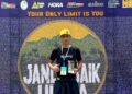 AQMAL Adzmi kekal tenang dan fokus ketika menamatkan laluan mencabar sejauh 100km pada Janda Baik Ultra 2025, sekali gus merangkul kemenangan kedua berturut-turut. - FOTO IHSAN SITI NURZULAIKHA
