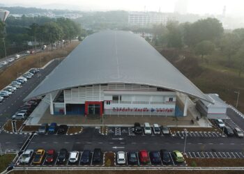 SPORTS Arena @Uniten yang menjadi lokasi penganjuran Kejohanan Sukan Antara Media-DBP pada 31 Mei ini.