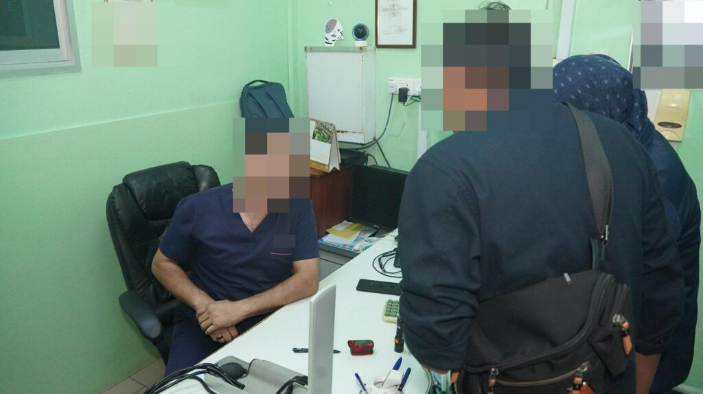 Imigresen serbu Klinik Dr. Maleeq, rawat pesakit tanpa tauliah