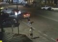 TANGKAP layar memaparkan insiden pergaduhan di jalan Kebun Sultan, Kota Bharu, Kelantan.