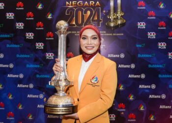 Nor Farah Ain Abdullah dinobatkan sebagai Olahragawati Kebangsaan 2024. - UTUSAN/ISKANDAR ISHAK