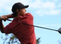 Charlie Woods mempamerkan permainan cemerlang apabila menjuarai Kejohanan Jemputan Team TaylorMade, Florida semalam. - AFP