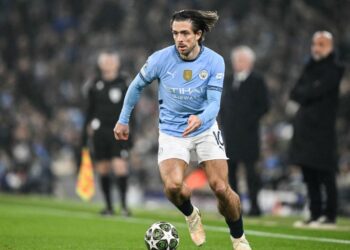Jack Grealish sebelum ini menjadi antara tonggak penting ketika City merangkul kejuaraan treble musim lalu, hanya diturunkan dalam tujuh perlawanan Liga Perdana Inggeris musim ini. - AFP
