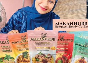 MAKANHUBB menawarkan pelbagai spagetti sedia dimakan dalam paket yang mudah dibawa ke mana-mana.