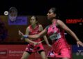 Pearly Tan-M Thinaah menjadi penentu kejayaan Malaysia ke atas Jepun dalam aksi Piala Sudirman di Xiamen, China hari ini. - AFP