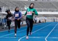 NUR Aishah Rofina Aling (paling kanan), menjuarai acara 200 meter wanita akhir, pada Cahya Mata Super Series MA International Meet 2025, di Stadium Merdeka, Mei lalu. UTUSAN/SHIDDIEQIIN ZON