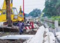 PROJEK tebatan banjir sedang giat dilaksanakan di bawah MBDK dekat Sungai Kandis, Klang, Selangor.
– UTUSAN/SADDAM YUSOFF