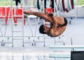 AKSI penerjun negara, Muhammad Syafiq Puteh dalam acara 3 meter (m) papan anjal lelaki pada Kejohanan Ujian Pemilhan Terjun Kebangsaan 2025, di Pusat Akuatik National Bukit Jalil, di sini, hari ini. - UTUSAN/SHIDDIEQIIN ZON