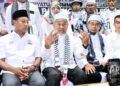 TUAN IBRAHIM Tuan Man (dua dari kiri) dalam sidang akhbar selepas Himpunan Ummah Pahang dan Solidariti Palestin di Kuantan, Pahang. - UTUSAN/ SHEIKH AHMAD RAZIF