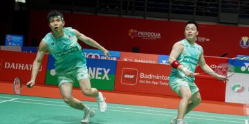 SELAKU naib juara, Aaron Chia- Soh Wooi Yik membawa pulang hadiah wang tunai sebanyak AS$70,000 (RM295,505).