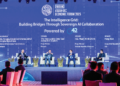 PERDANA Menteri, Datuk Seri Anwar Ibrahim (dua dari kiri) bersama Tengku Zafrul Tengku Abdul Aziz (kiri) pada Forum Ekonomi ASEAN-GCC 2025 di sini, semalam.