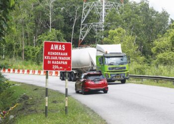 LOKASI nahas yang mengorbankan 15 pelajar UPSI di JRTB menghubungkan Gerik, Perak dan Jeli, Kelantan. – UTUSAN/ MUHAMAD NAZREEN SYAH MUSTHAFA
