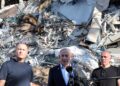 BENJAMIN Netanyahu bercakap kepada media selepas melawat Institut Sains Weizman yang musnah dibedil tentera Iran di Rehovot, Israel. – AFP
