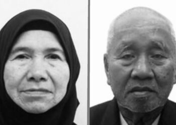 SITI HAWA IBRAHIM (KIRI) dan ABDUL HALIM AWANG (KANAN)