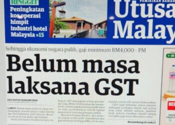 Laporan Utusan Malaysia semalam.