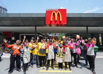 USAHA McDonald’s untuk menyemai nilai kebersamaan dan membalas jasa rider daripada semua perkhidmatan penghantaran atas
sumbangan mereka kepada masyarakat