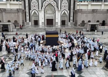 ANTARA sebahagian kanak-kanak prasekolah yang menyertai program Little Hajj Mega 2025 di Masjid Wilayah Persekutuan, baru-baru ini.
