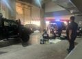 KAWASAN lobi pusat beli-belah di mana dua lelaki maut ditembak sekumpulan suspek bertopi keledar.